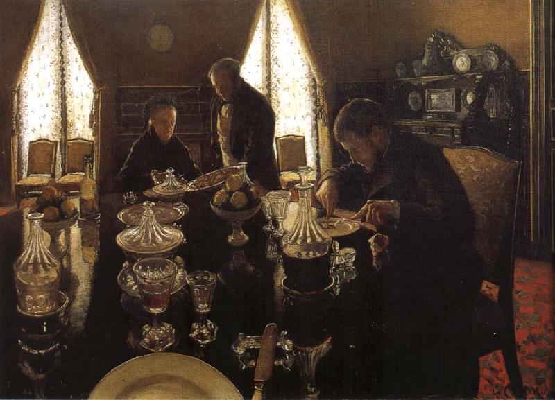 Gustave Caillebotte Supper Sweden oil painting art